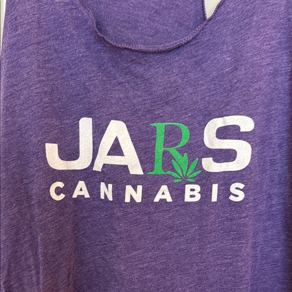 JAKS Cannabis Purple Sleeveless Tank Top - Picture 2 of 4